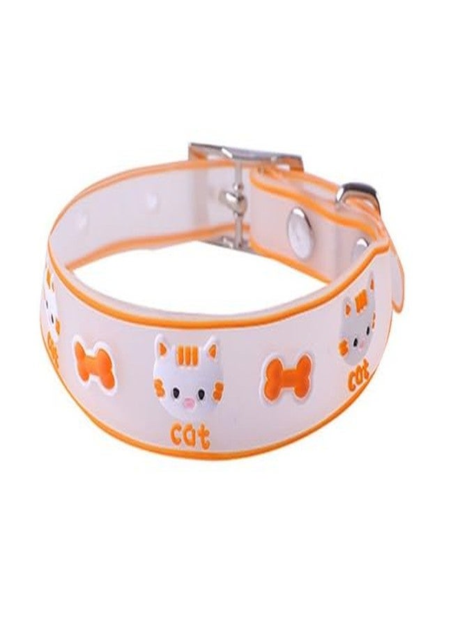 Pups&Pets طوق سيليكون عاكس قابل للتعديل للقطط والقطط الصغيرة من Pups&Pets مزود بإبزيم أمان وأجراس (قد يختلف اللون) (عبوة من قطعتين، تصميم رقم 2) - Image 2